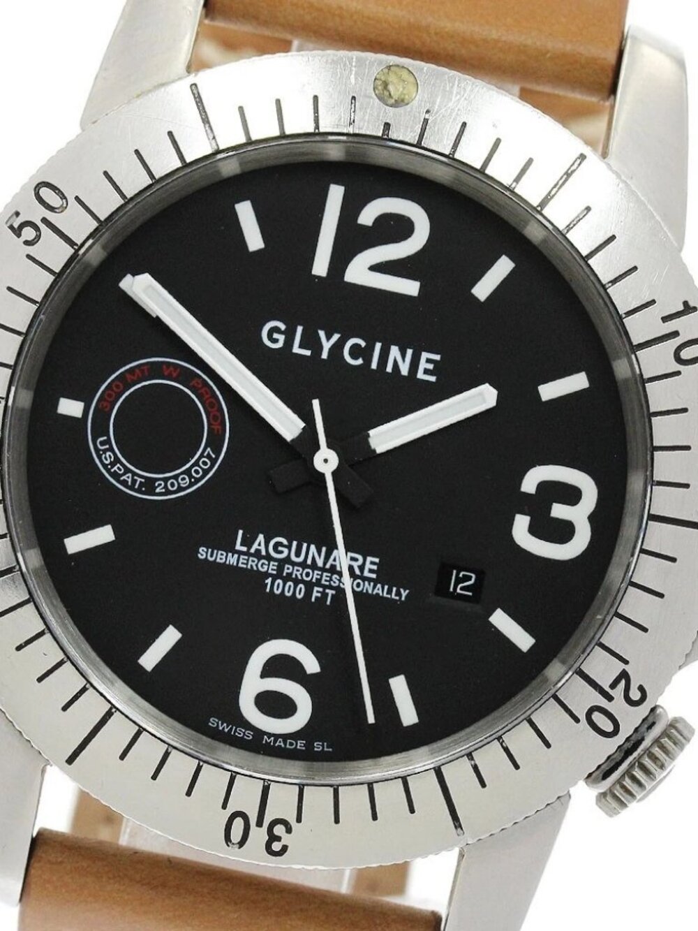 GLYCINE Lagunare 3819 Date black Dial Automatic Men's Watch_914286